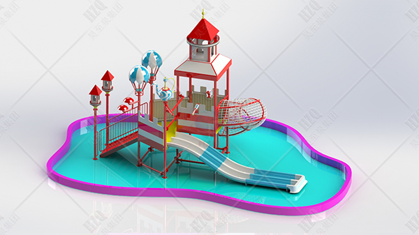 原創(chuàng)英倫水屋(2)-兒童水屋系列-昊至泉水上樂(lè)園設(shè)備